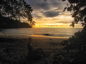 A sunset image from Costa Rica